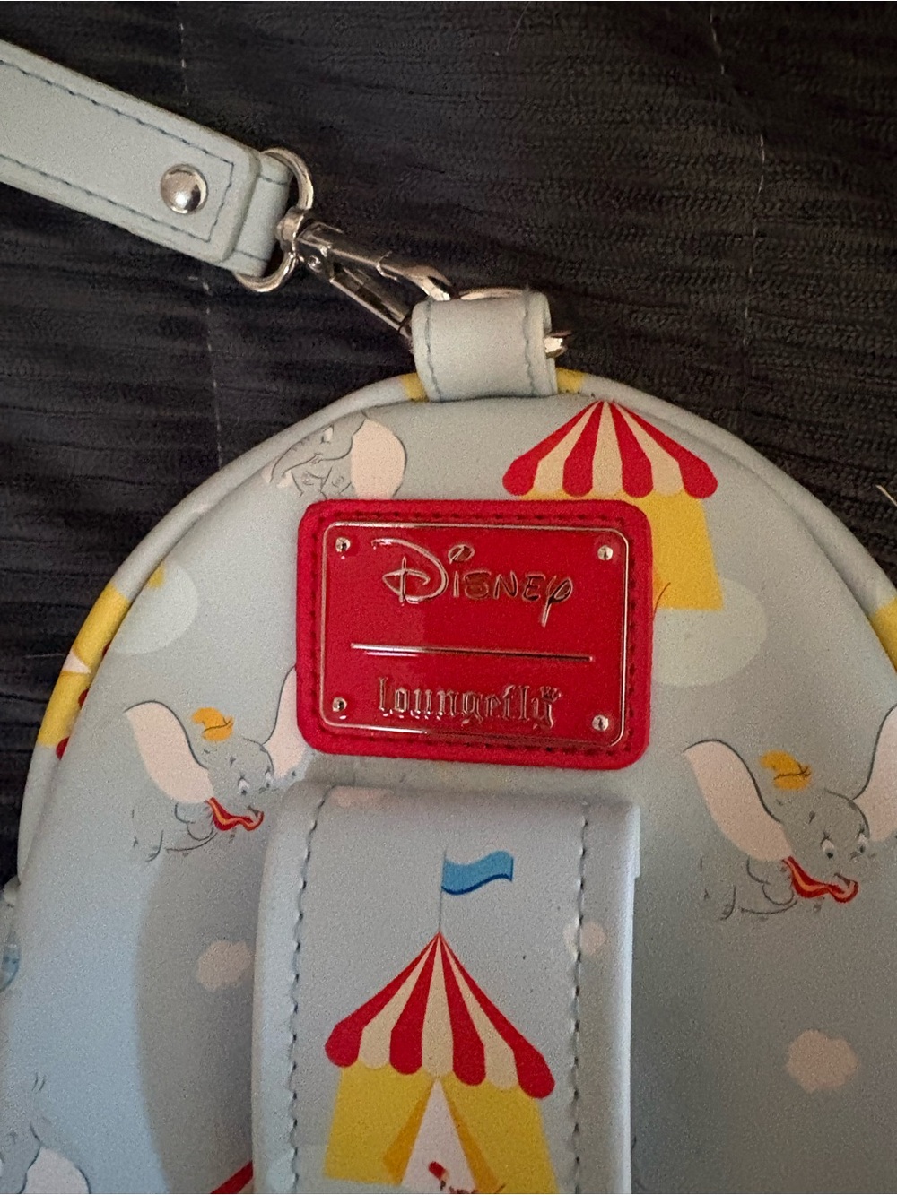 Loungefly Light Blue Dumbo Circus Wristlet Coin Purse